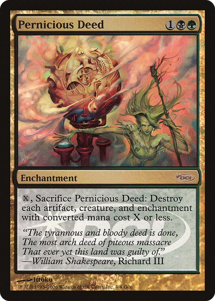 Image of Pernicious Deed (JDG-004) - Judge Gift Cards 2006 Foil