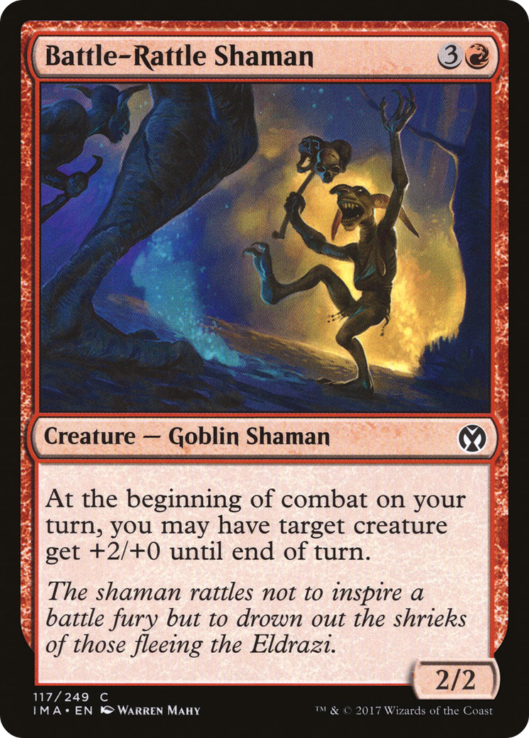 Image of Battle-Rattle Shaman (IMA-117) - Iconic Masters Foil