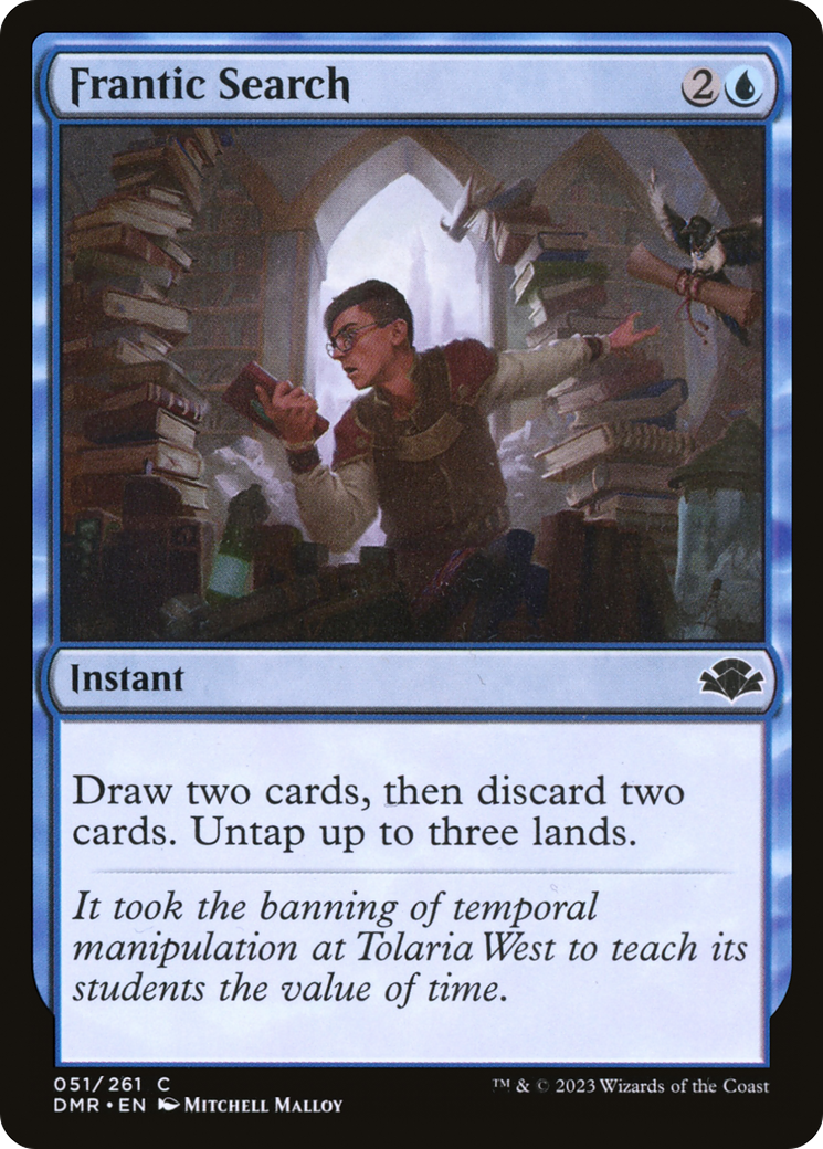 Image of Frantic Search (DMR-051) - Dominaria Remastered Foil