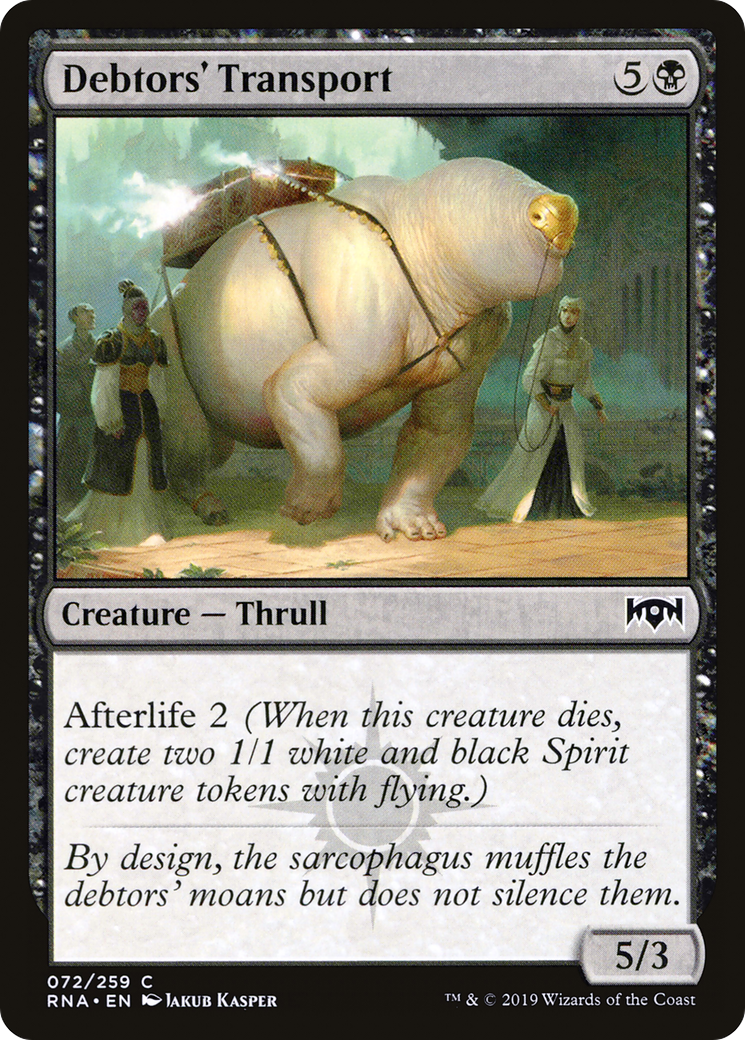Image of Debtors' Transport (RNA-072) - Ravnica Allegiance Foil