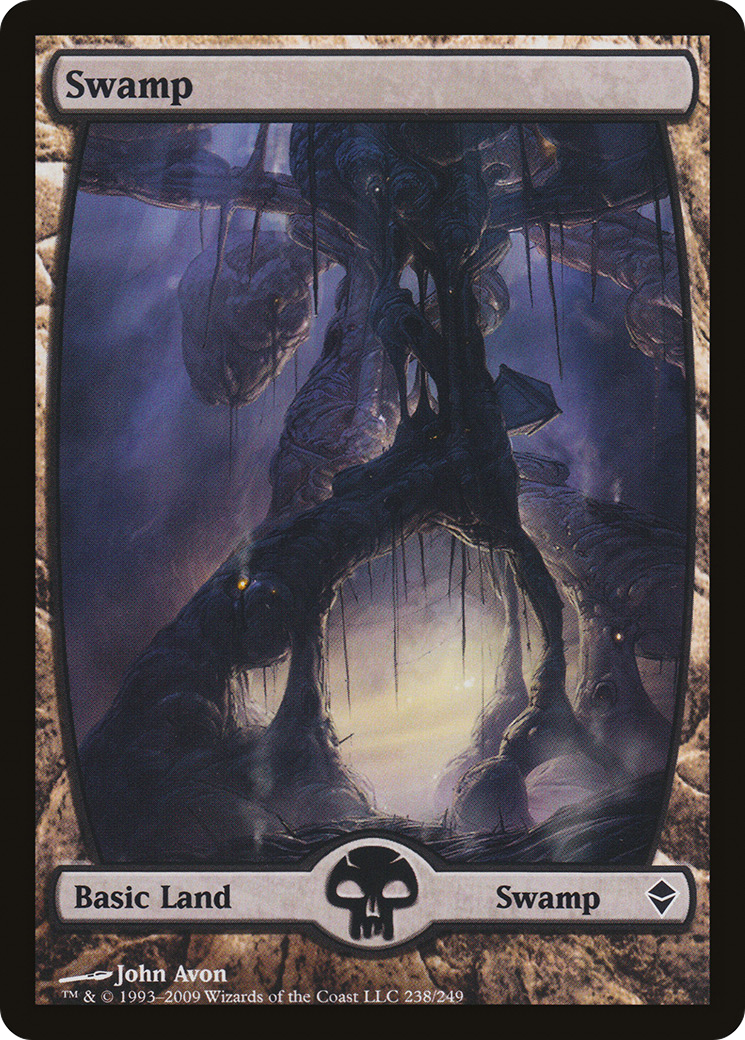Image of Swamp (238) - Full Art (ZEN-238) - Zendikar Foil