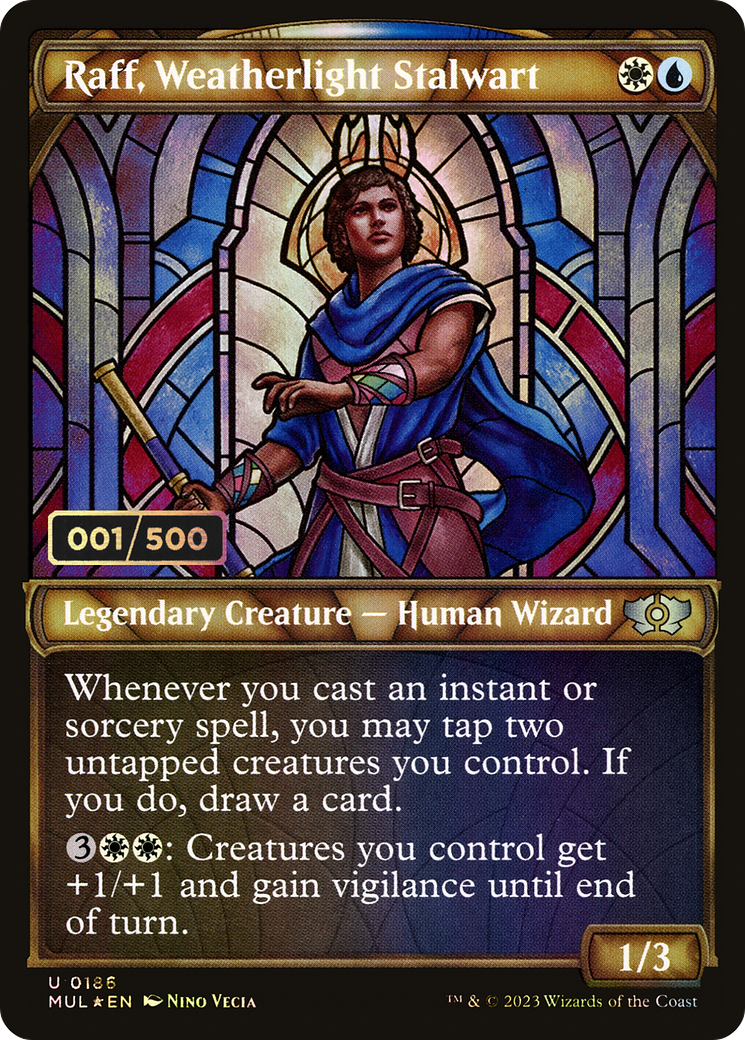 Image of Raff, Weatherlight Stalwart (Serial Numbered) (MUL-186) - Multiverse Legends: (Showcase) Foil