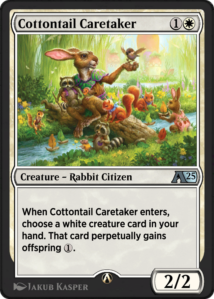 Image of Cottontail Caretaker (YBLB-002) - Alchemy: Bloomburrow