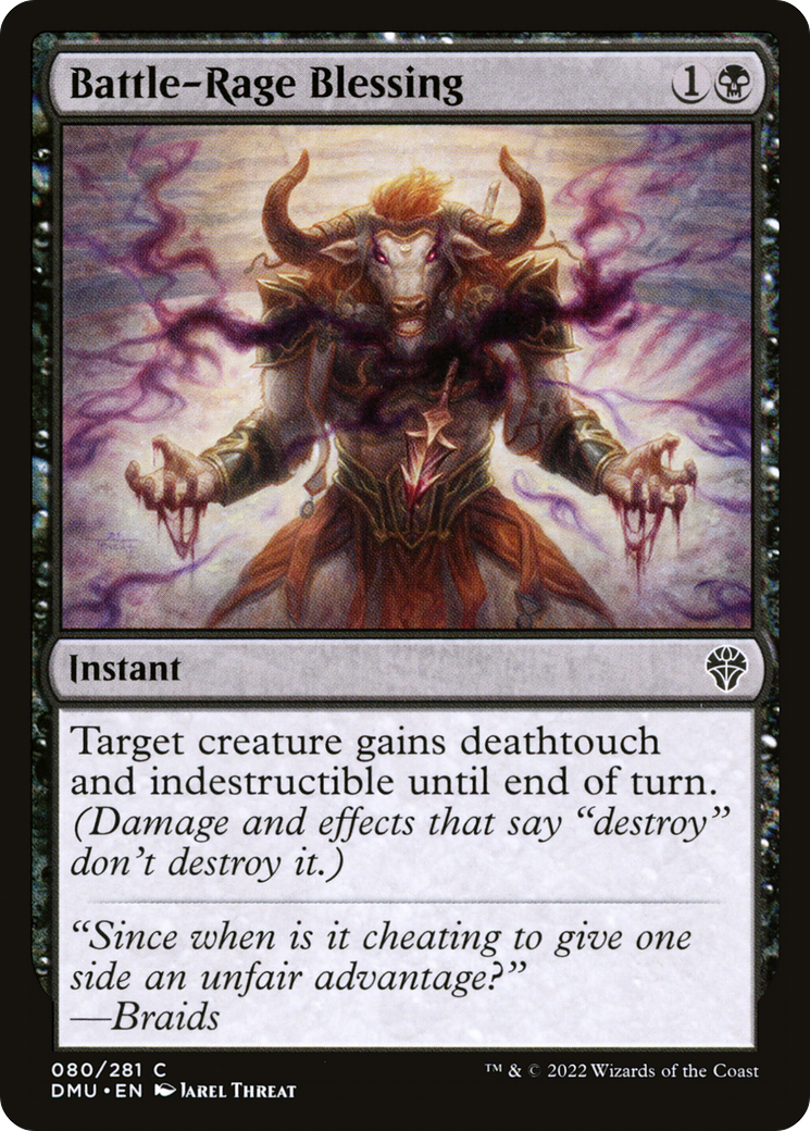Image of Battle-Rage Blessing (DMU-080) - Dominaria United Foil