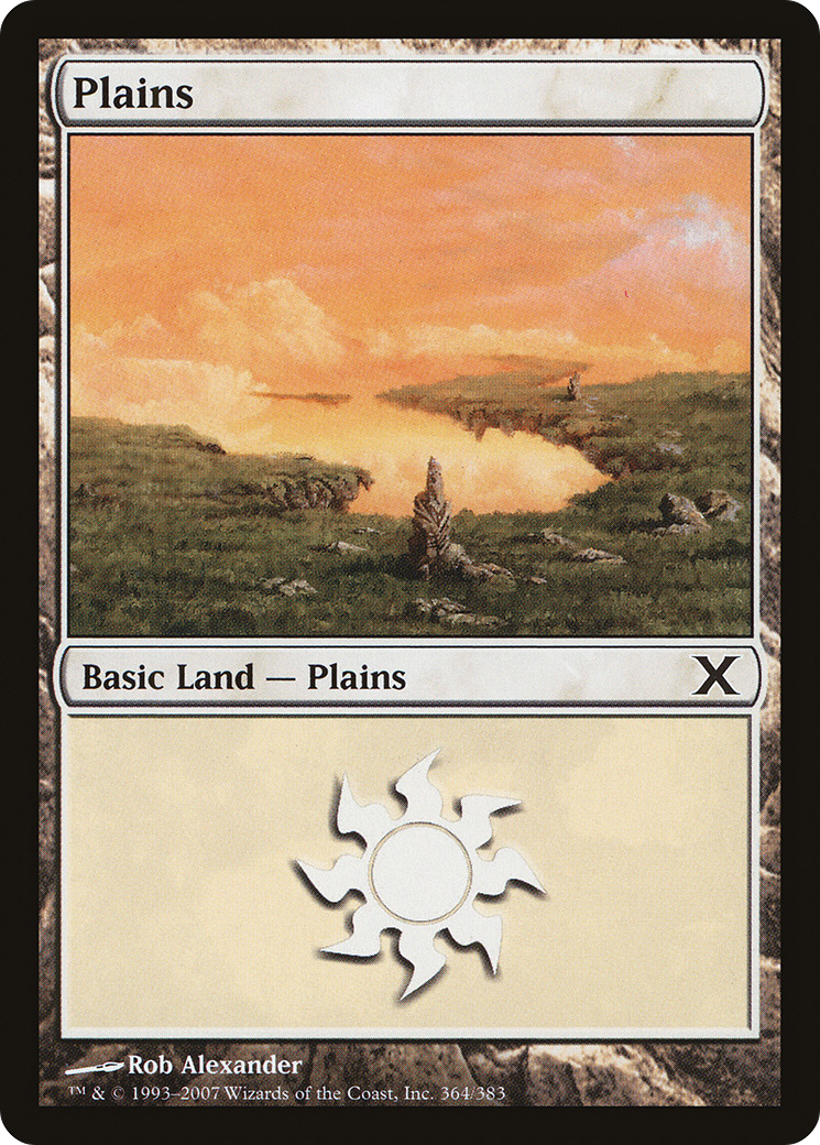 Image of Plains (364) (10E-364) - Tenth Edition Foil