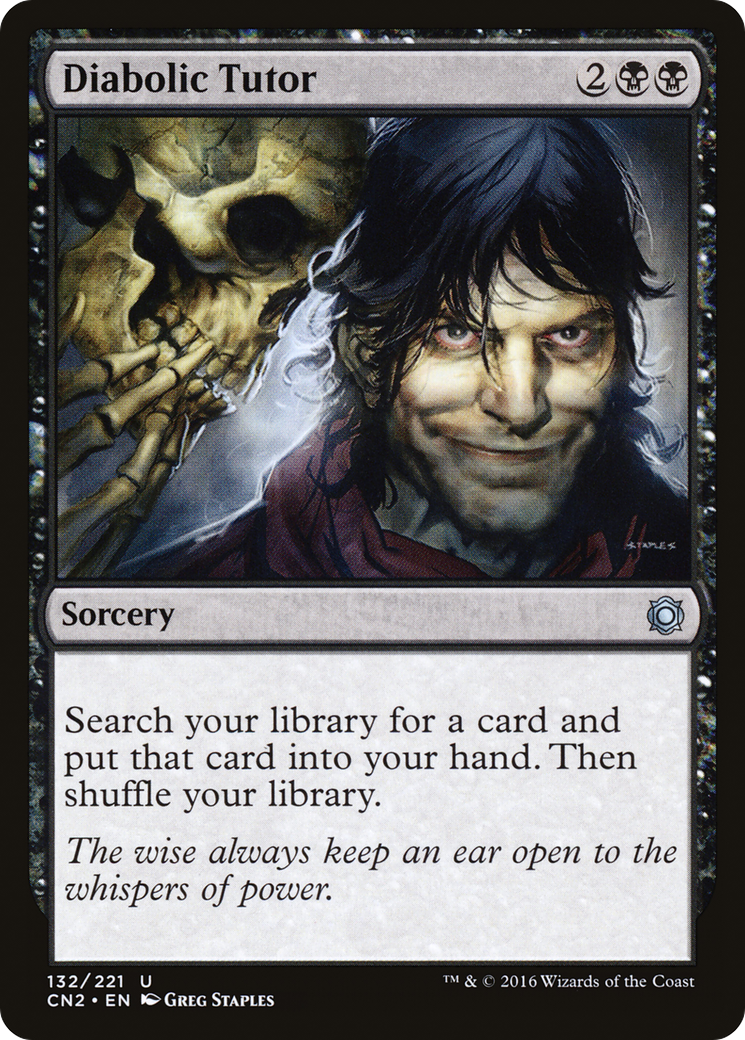 Image of Diabolic Tutor (CN2-132) - Conspiracy: Take the Crown