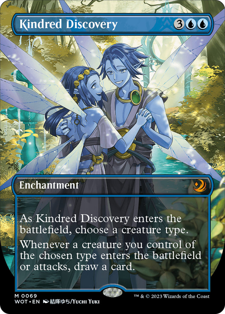 Image of Kindred Discovery (Anime Borderless) (WOT-069) - Wilds of Eldraine: Enchanting Tales (Borderless)