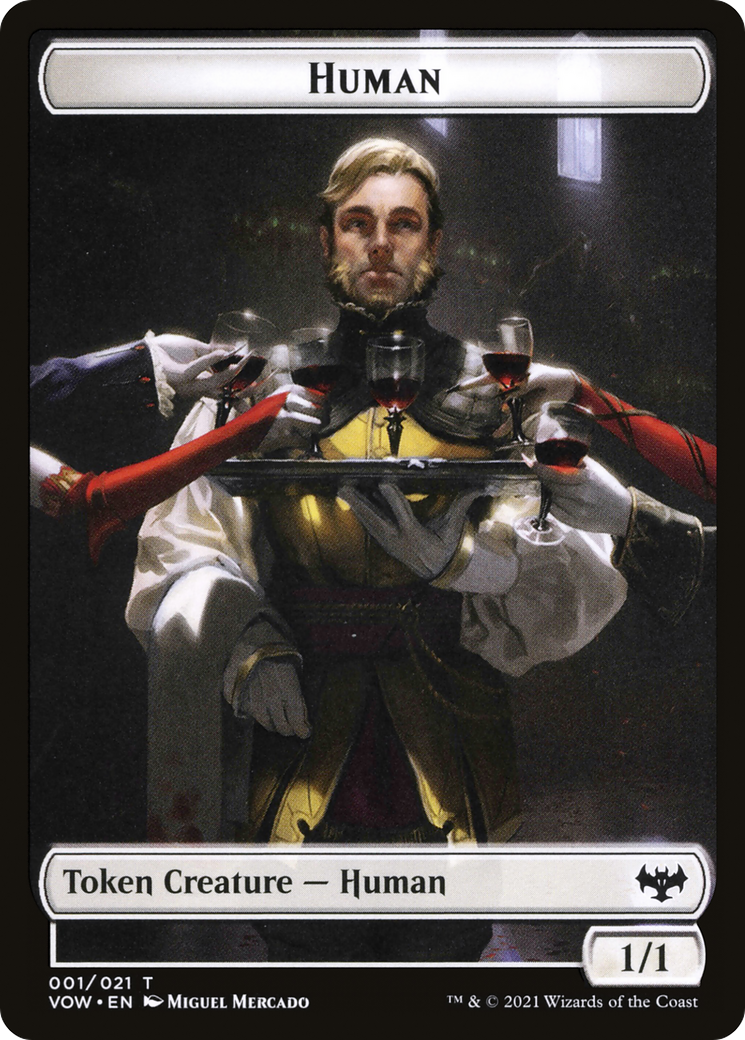 Image of Human (TVOW-001) - Innistrad: Crimson Vow Tokens Foil