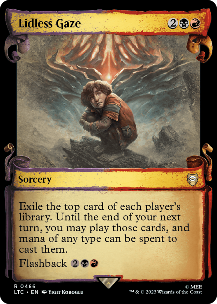 Image of Lidless Gaze (Showcase Scrolls) (LTC-466) - Tales of Middle-earth Commander: (Showcase)
