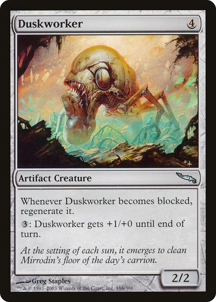 Image of Duskworker (MRD-166) - Mirrodin Foil