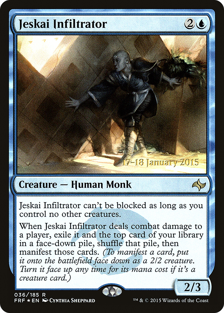 Image of Jeskai Infiltrator (PRE-036) - Fate Reforged Promos Foil