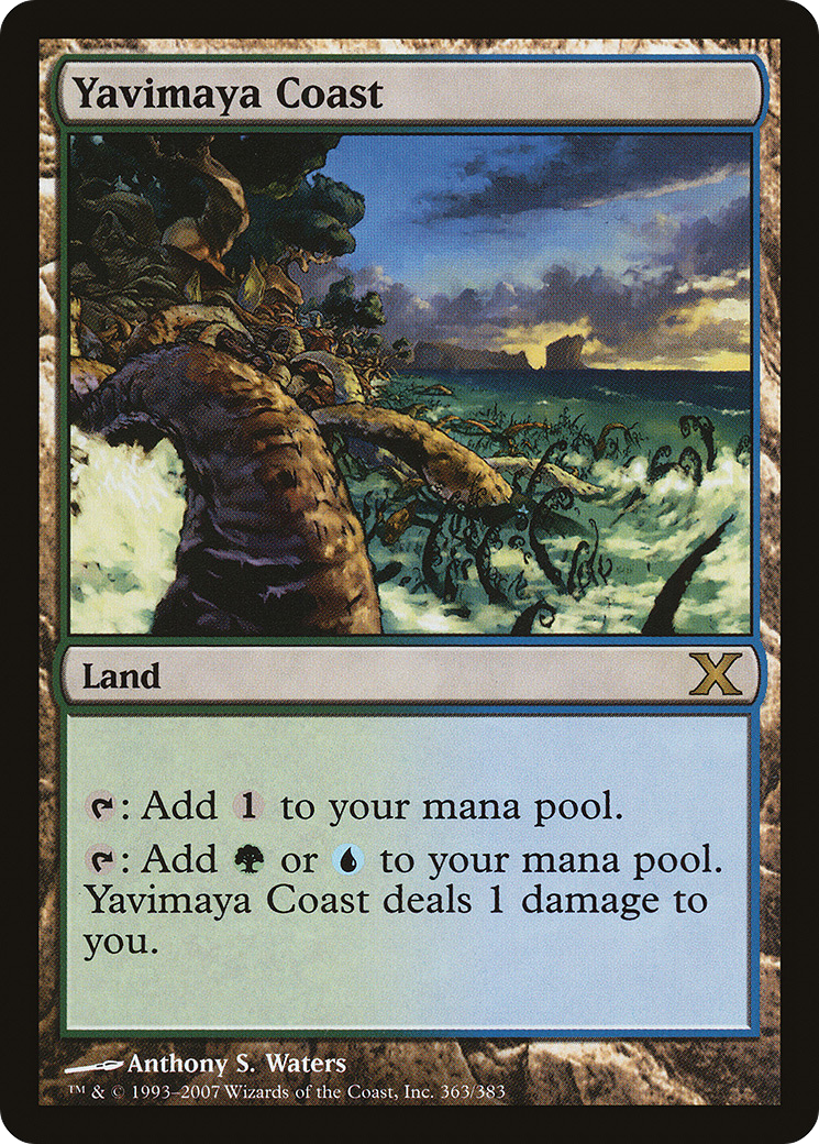 Image of Yavimaya Coast (10E-363) - Tenth Edition Foil
