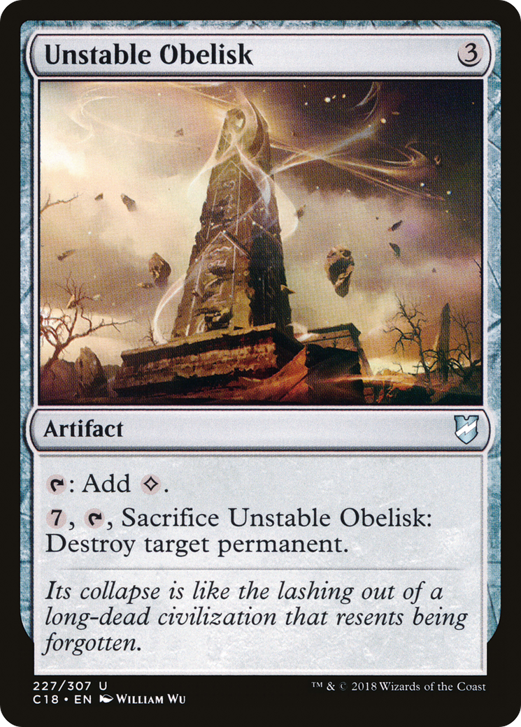 Image of Unstable Obelisk (C18-227) - Commander 2018