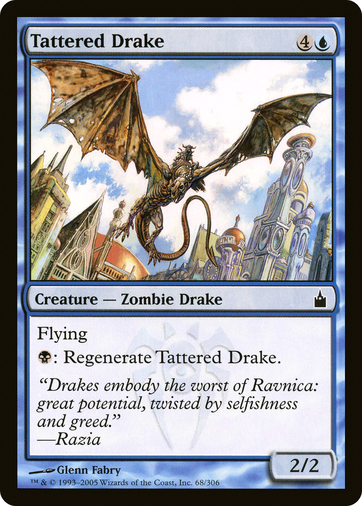 Image of Tattered Drake (RAV-068) - Ravnica: City of Guilds