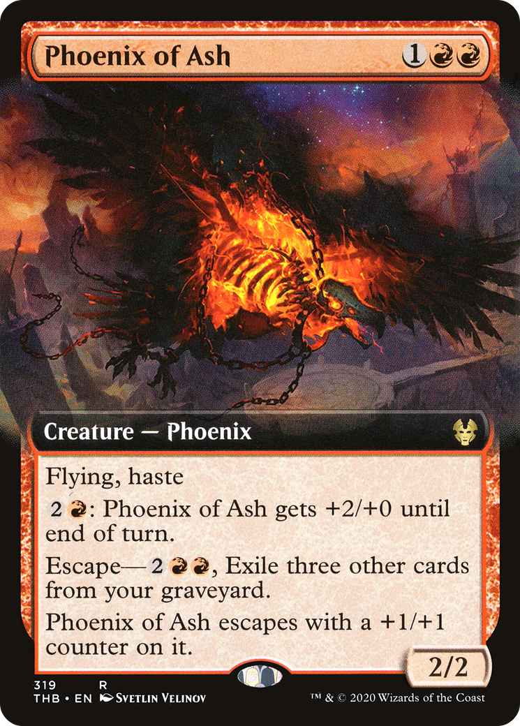 Image of Phoenix of Ash (Extended Art) (THB-319) - Theros Beyond Death: (Extended Art)