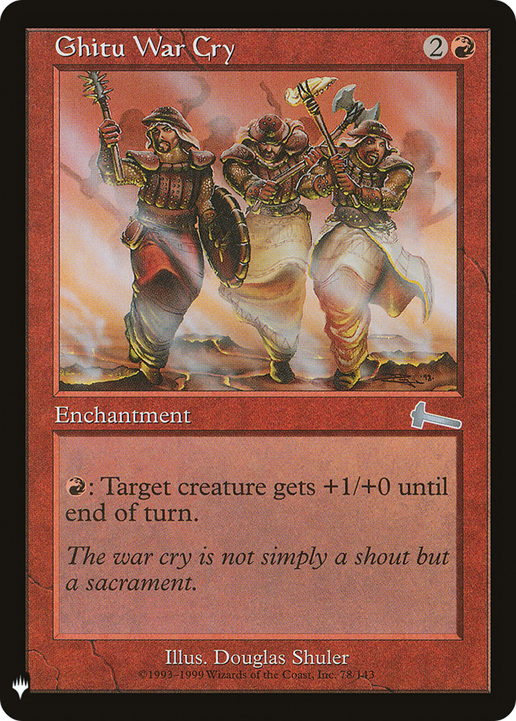 Image of Ghitu War Cry (LIST-ULG-78) - The List