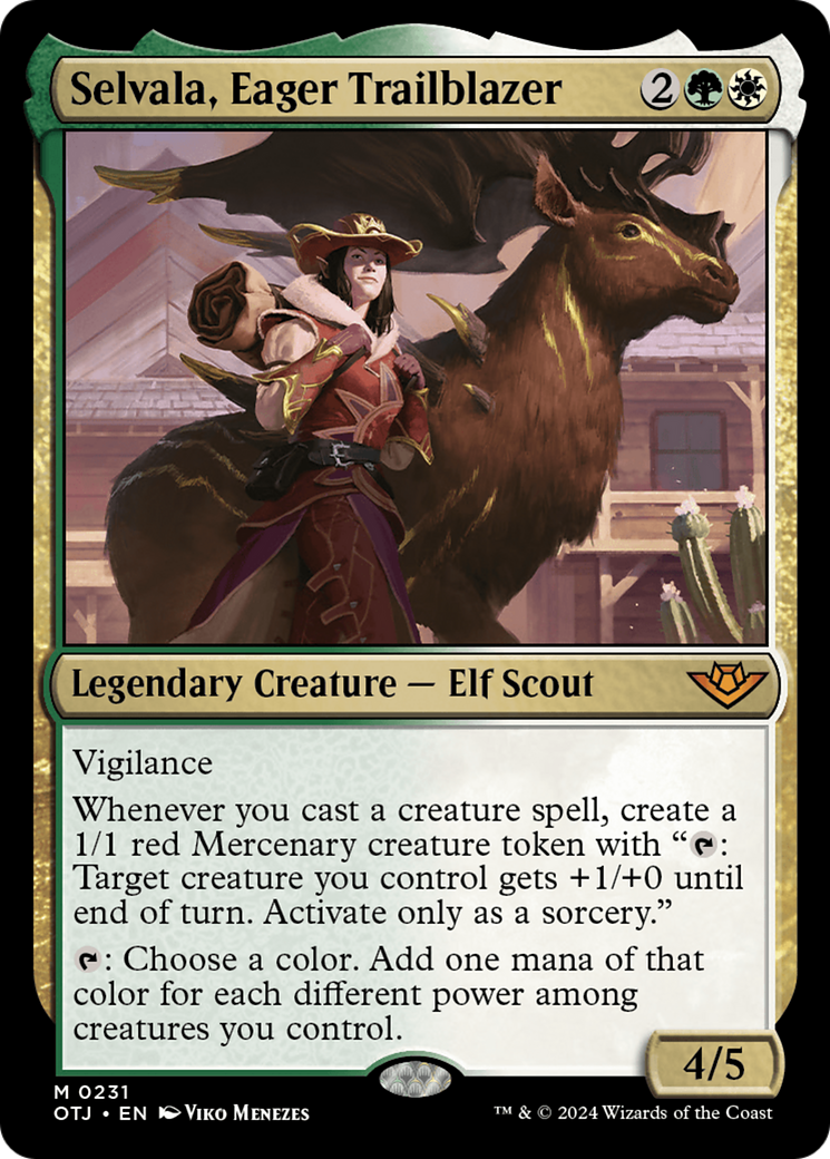 Image of Selvala, Eager Trailblazer (OTJ-231) - Outlaws of Thunder Junction
