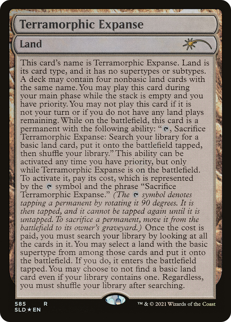 Image of Terramorphic Expanse (Full-Text Lands) (SLD-585) - Secret Lair Drop Foil