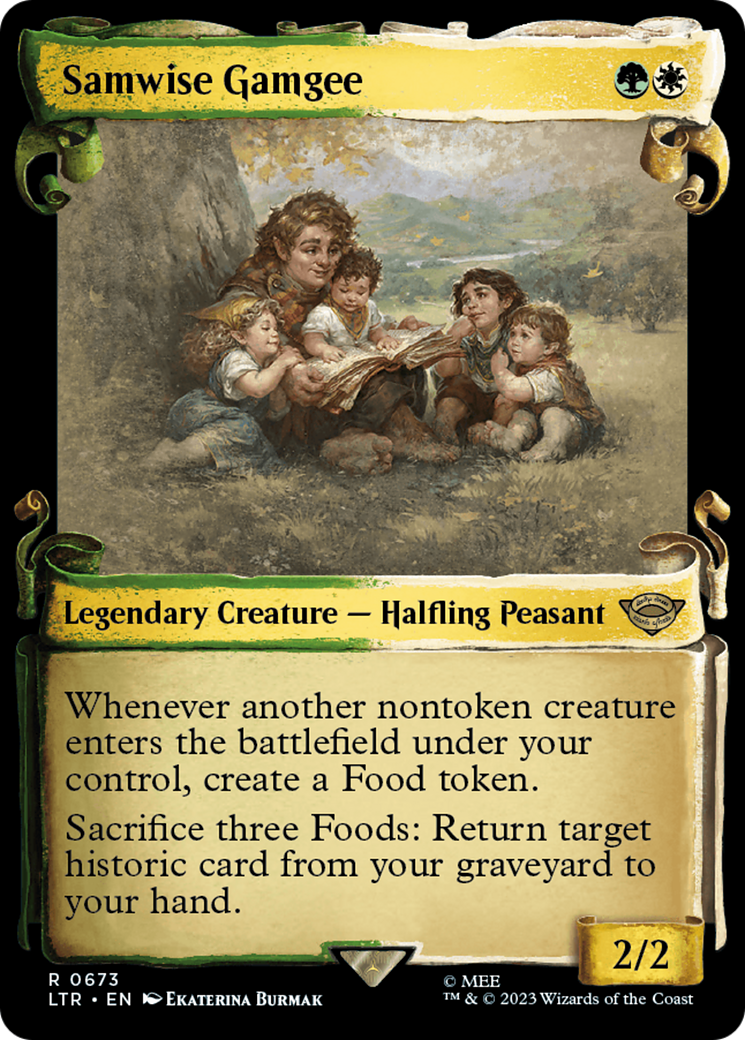 Image of Samwise Gamgee (Showcase Scrolls) (LTR-673) - The Lord of the Rings: Tales of Middle-earth: (Showcase) Foil