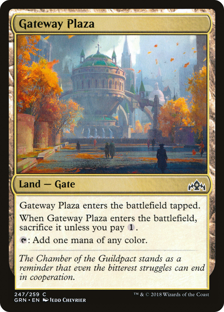 Image of Gateway Plaza (GRN-247) - Guilds of Ravnica Foil