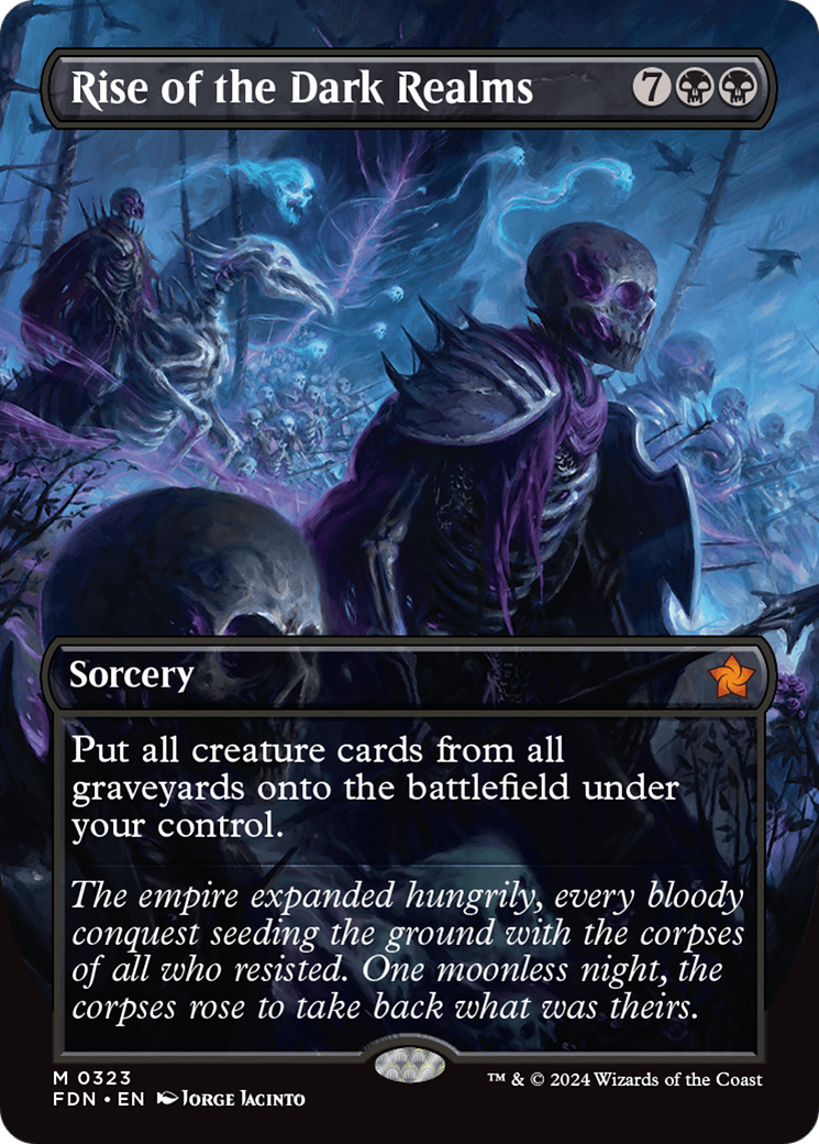 Image of Rise of the Dark Realms (Borderless) (FDN-323) - Foundations (Borderless) Foil