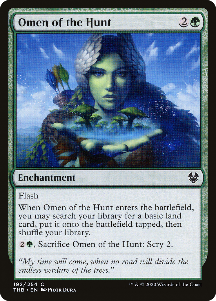 Image of Omen of the Hunt (THB-192) - Theros Beyond Death