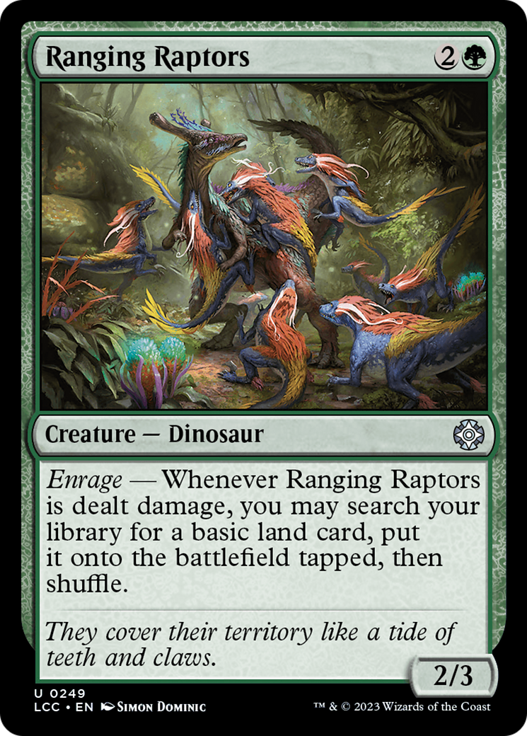 Image of Ranging Raptors (LCC-249) - The Lost Caverns of Ixalan Commander