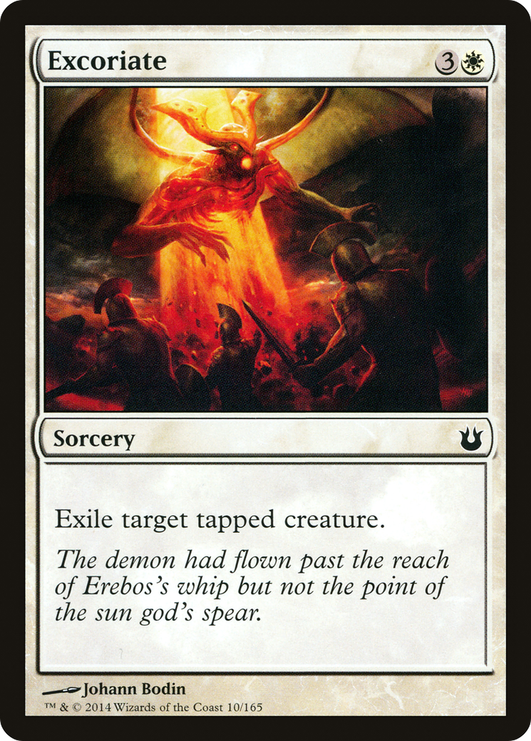 Image of Excoriate (BNG-010) - Born of the Gods Foil
