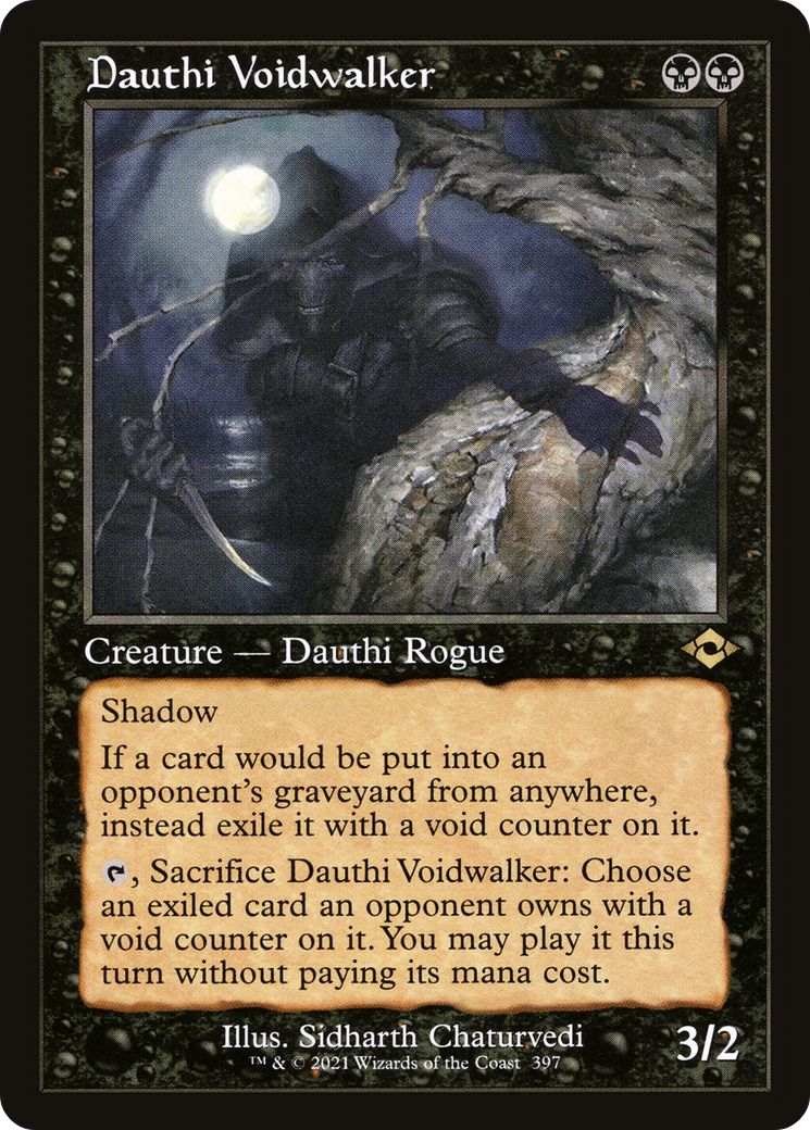 Image of Dauthi Voidwalker (Retro Frame) (MH2-397) - Modern Horizons 2 Etched Foil