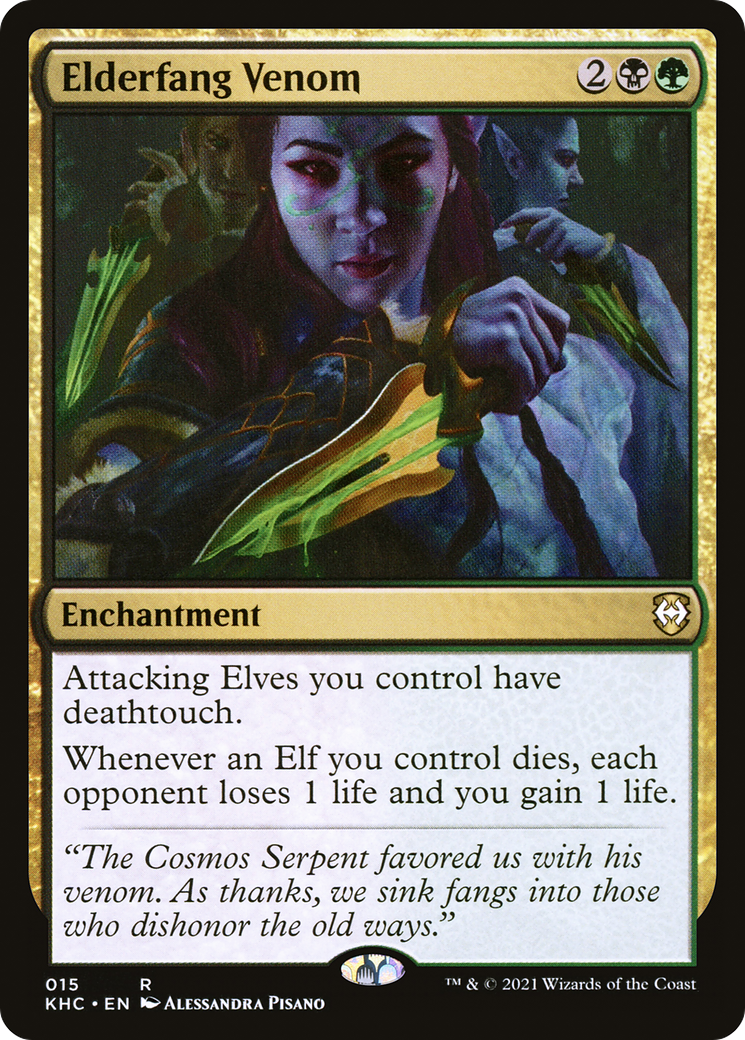 Image of Elderfang Venom (KHC-015) - Kaldheim Commander