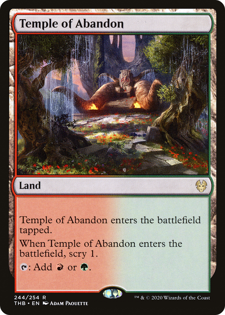 Image of Temple of Abandon (THB-244) - Theros Beyond Death