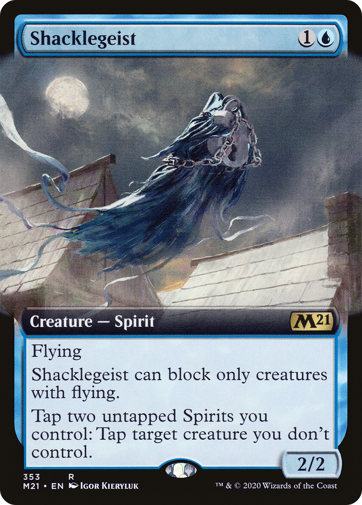 Image of Shacklegeist (Extended Art) (M21-353) - Core Set 2021: (Extended Art)