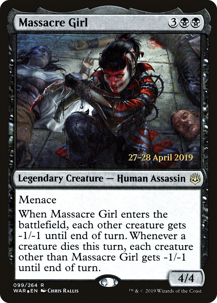 Image of Massacre Girl (PRE-99S) - War of the Spark Promos Foil