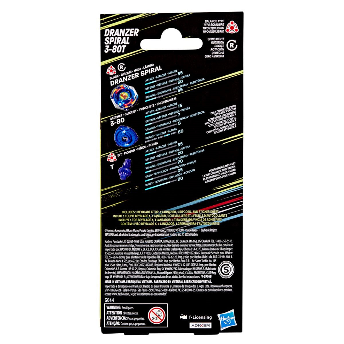 Beyblade X X-Over Project Dranzer Spiral 3-80T Starter Pack