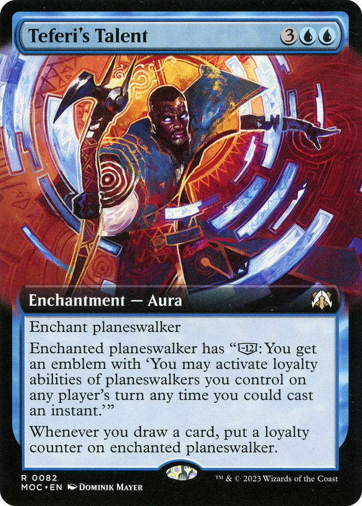 Image of Teferi's Talent (Extended Art) (MOC-082) - March of the Machine Commander: (Extended Art) Foil