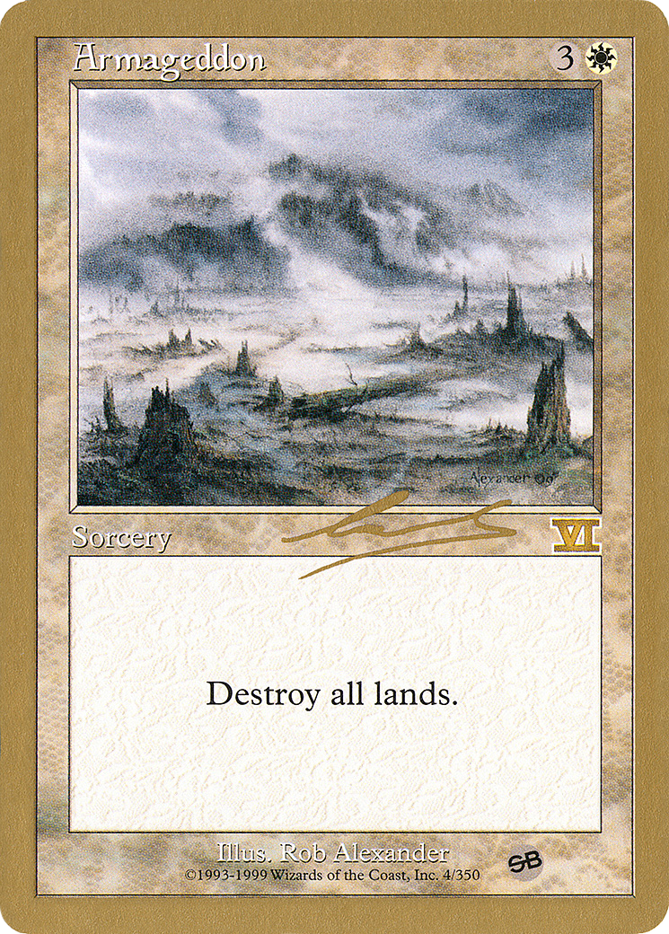 Image of Armageddon - 2000 Nicolas Labarre (6ED) (SB) (WCD-) - World Championship Decks 2000
