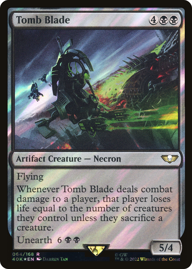 Image of Tomb Blade (Surge Foil) (40K-064) - Warhammer 40,000 Commander Foil