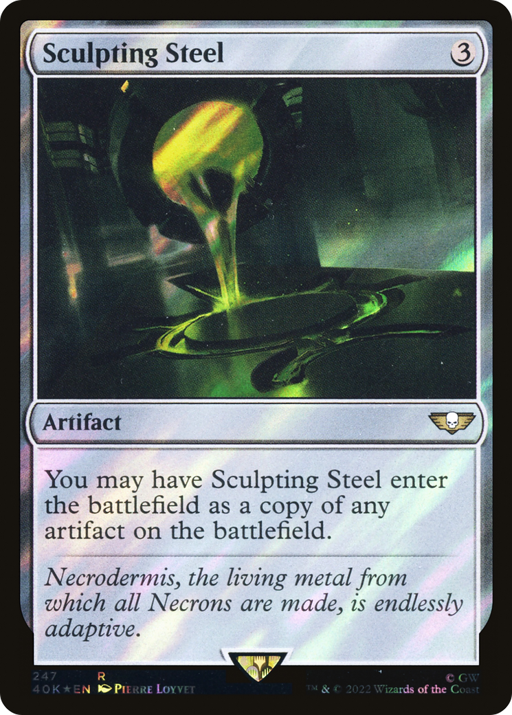 Image of Sculpting Steel (Surge Foil) (40K-247) - Warhammer 40,000 Commander Foil