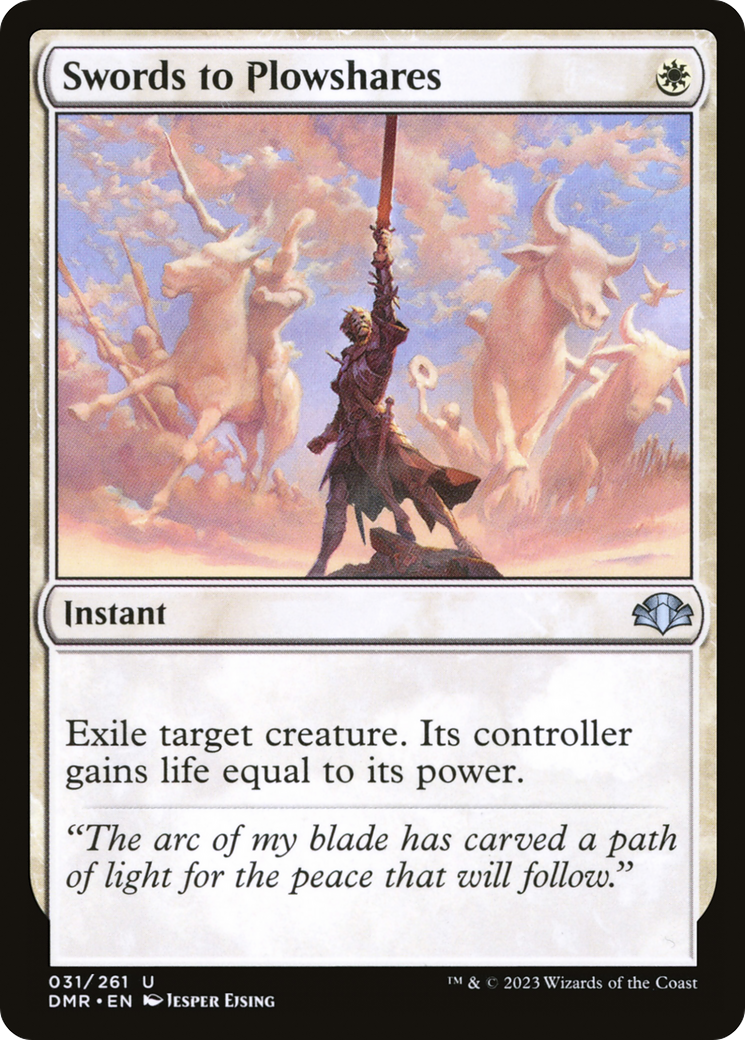 Image of Swords to Plowshares (DMR-031) - Dominaria Remastered Foil