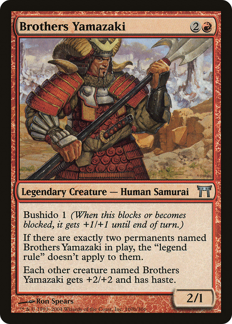 Image of Brothers Yamazaki (160b Pike) (CHK-160B) - Champions of Kamigawa
