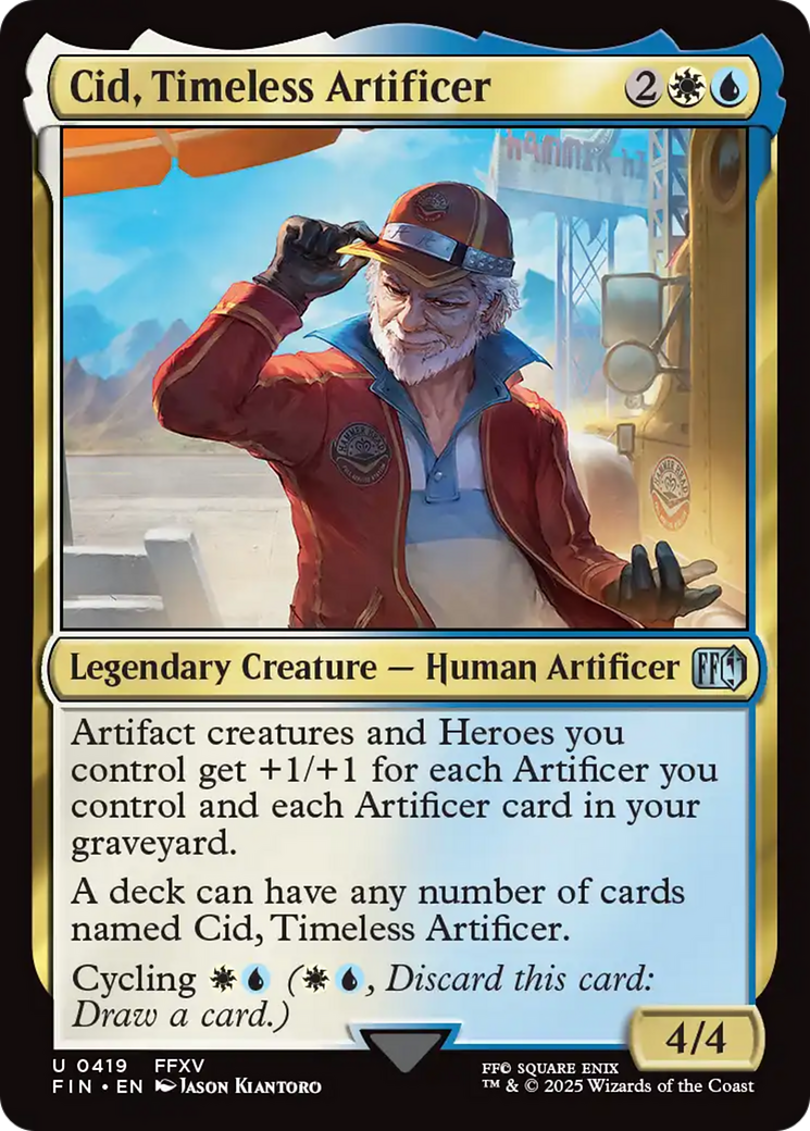 Image of Cid, Timeless Artificer (0419) (FIN-419) - FINAL FANTASY Foil