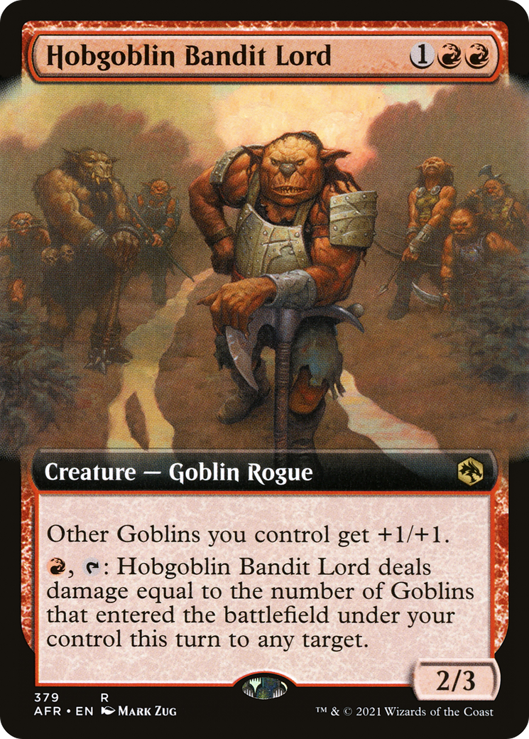 Image of Hobgoblin Bandit Lord (Extended Art) (AFR-379) - Adventures in the Forgotten Realms: (Extended Art) Foil