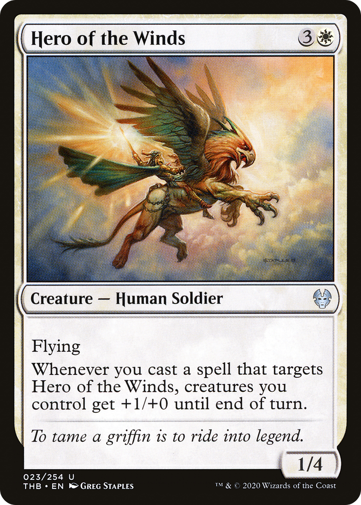Image of Hero of the Winds (THB-023) - Theros Beyond Death Foil
