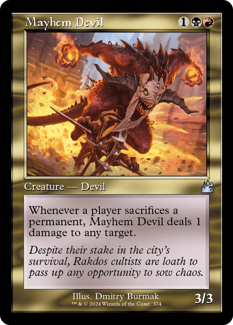 Image of Mayhem Devil (Retro Frame) (RVR-374) - Ravnica Remastered