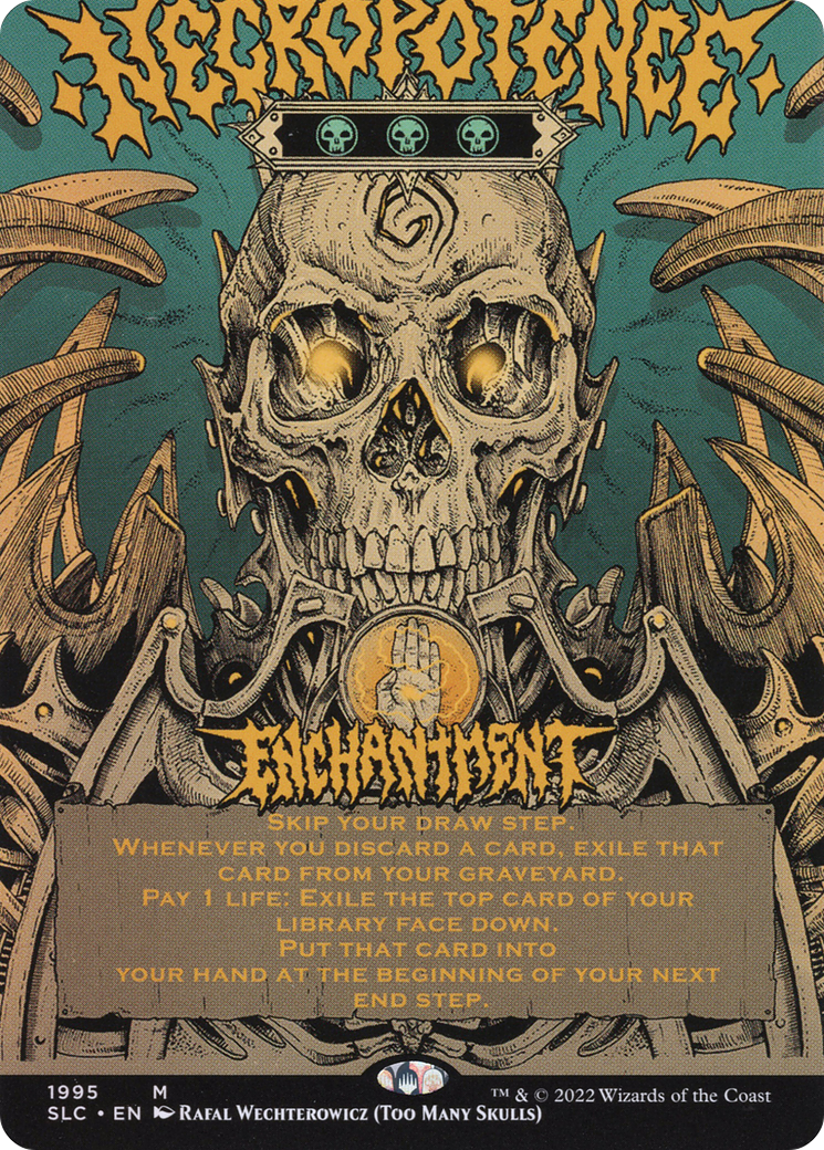 Image of Necropotence (SLC-1995) - Secret Lair Countdown Kit (Borderless) Foil