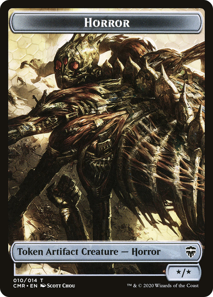 Image of Horror Token (CMR-010) - Commander Legends Tokens Foil