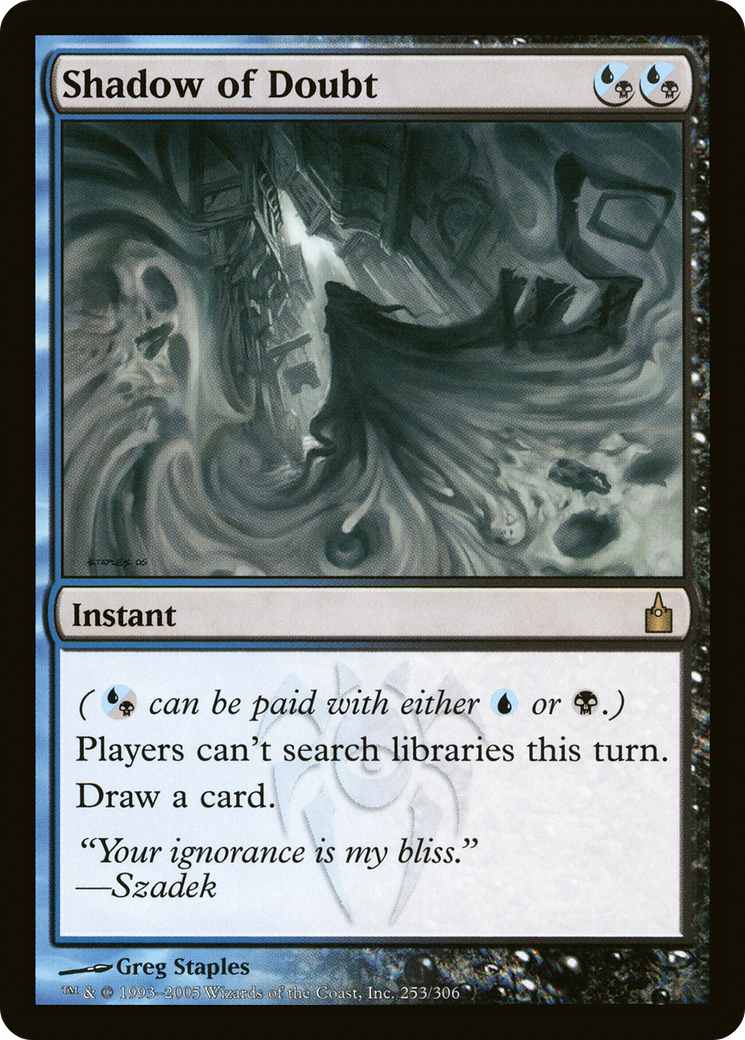Image of Shadow of Doubt (RAV-253) - Ravnica: City of Guilds Foil
