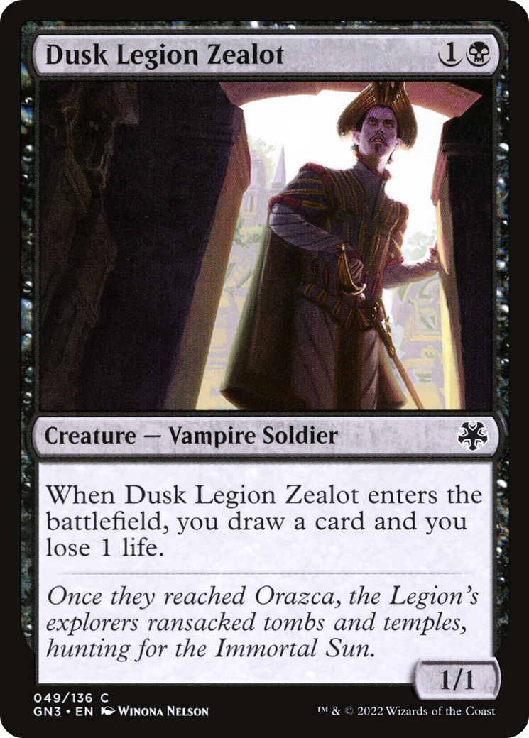 Image of Dusk Legion Zealot (GN3-049) - Game Night: Free-for-All