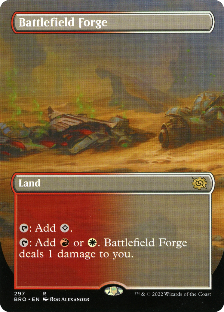Image of Battlefield Forge (Borderless) (BRO-297) - The Brothers' War (Borderless) Foil