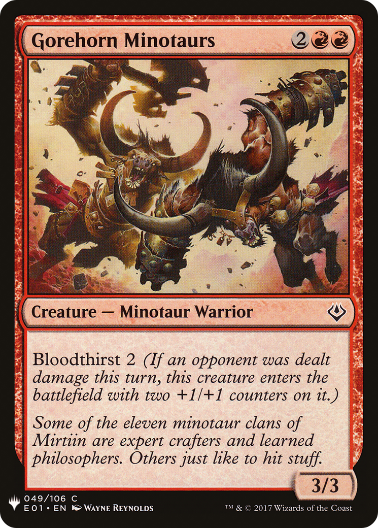 Image of Gorehorn Minotaurs (LIST-049) - The List